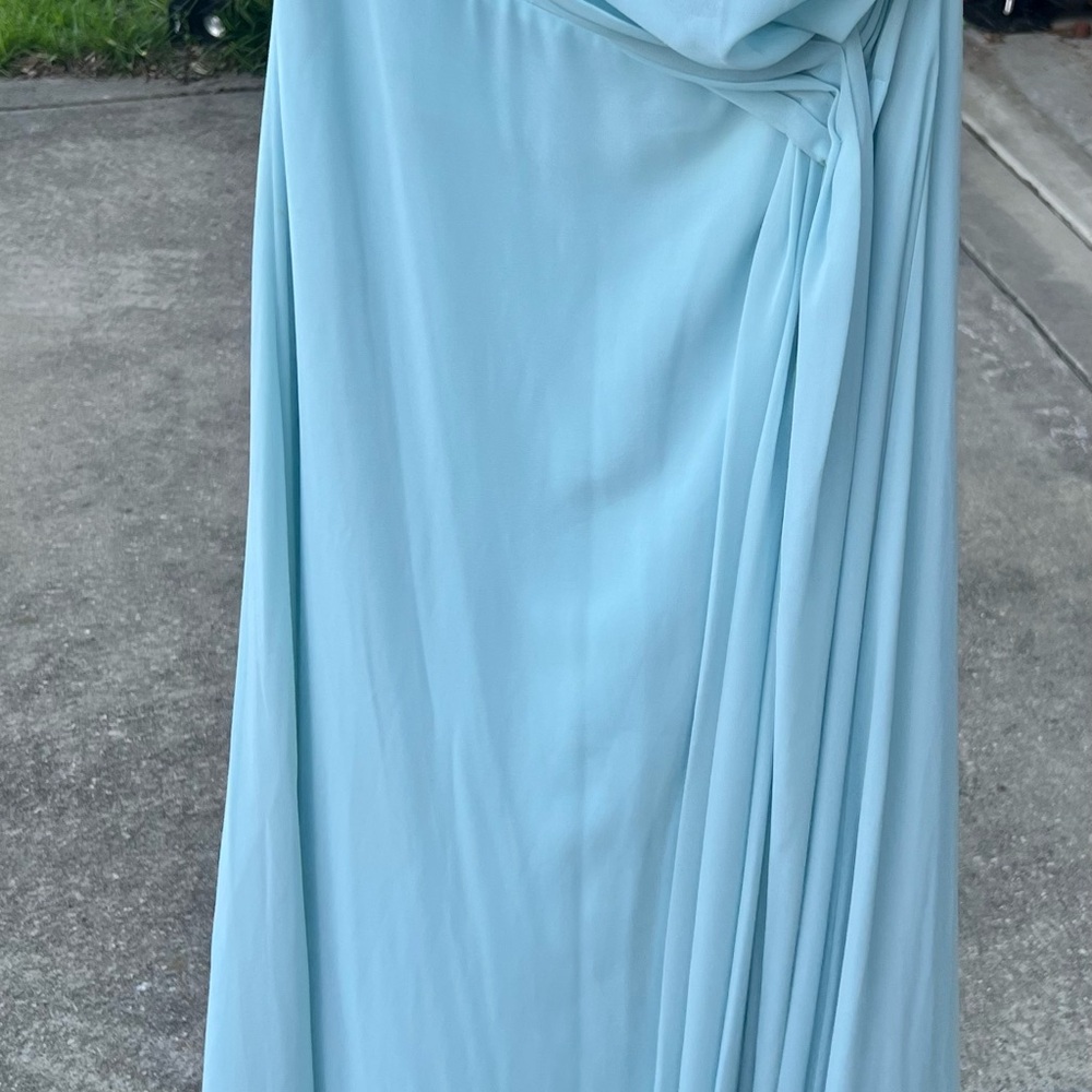 Lulu's Sky Blue Gathered Dress